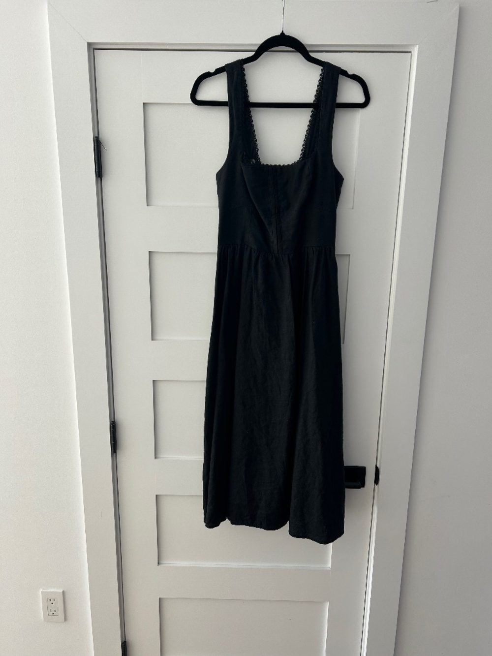 Reformation Tagliatelle Dress, Size 6, Black